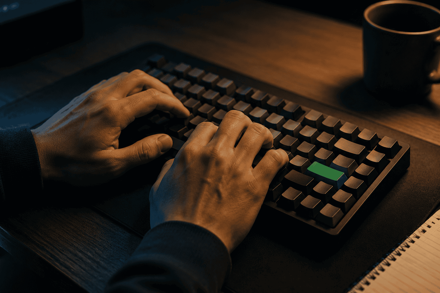 Hands on keyboard Hands on keyboard